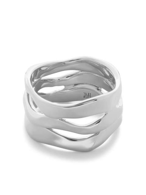 The Wave cut-out ring by MONICA VINADER