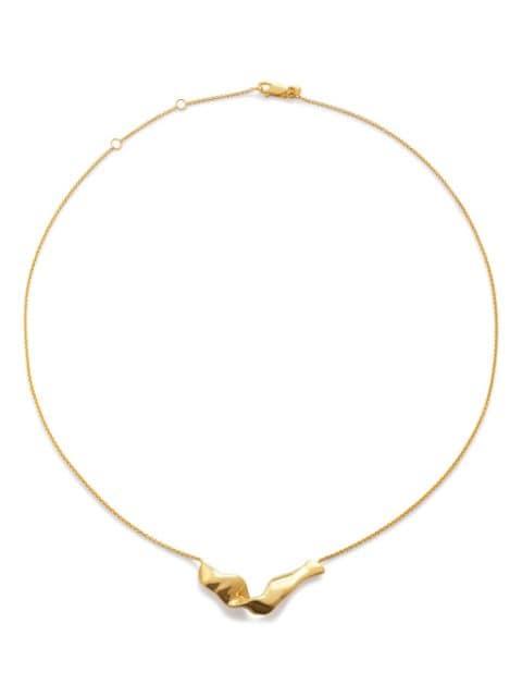 Wave polished-finish necklace by MONICA VINADER