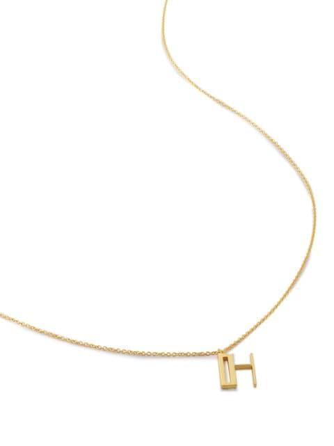 alphabet H-pendant necklace by MONICA VINADER