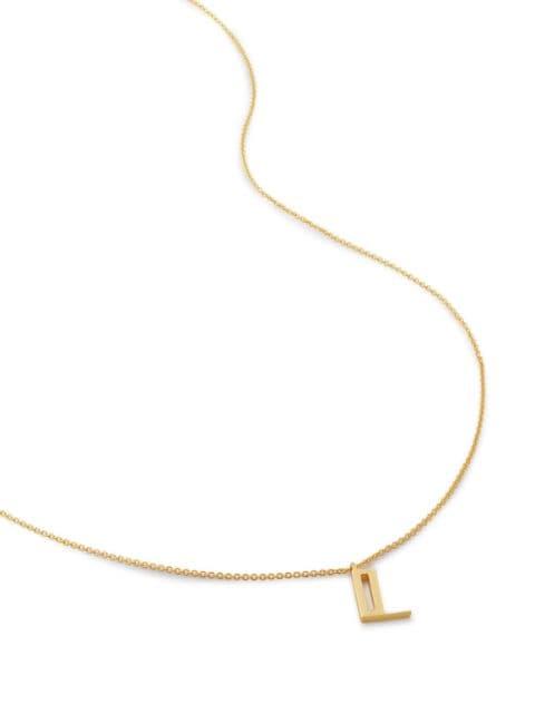 alphabet L-pendant necklace by MONICA VINADER