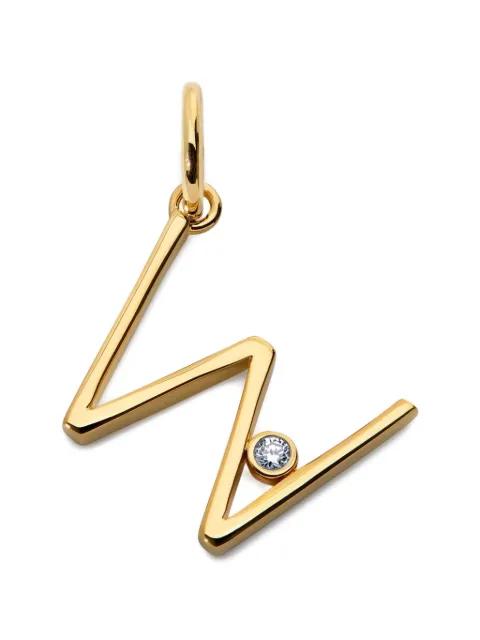 diamond initial pendant by MONICA VINADER
