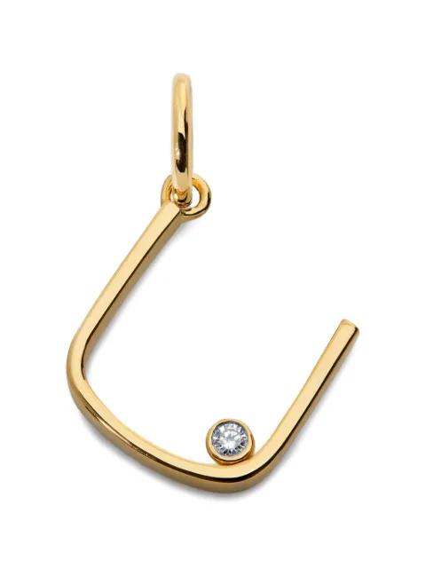 diamond initial pendant by MONICA VINADER