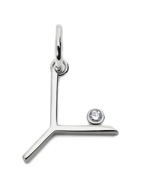 diamond initial pendant by MONICA VINADER