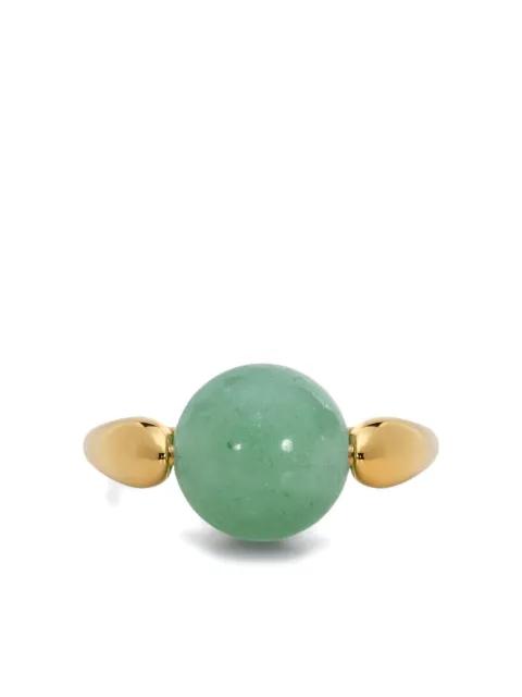 gold-vermeil gemstone ring by MONICA VINADER