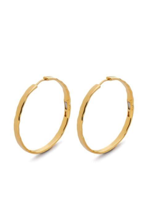largeSiren Muse Wave hoop earrings by MONICA VINADER