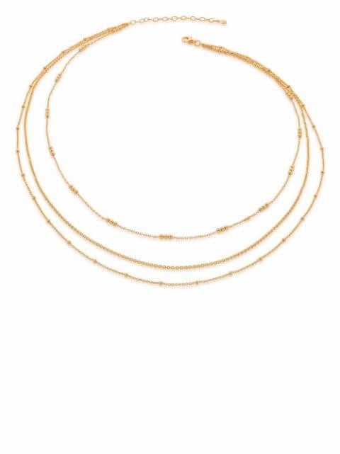 layered chain necklace by MONICA VINADER