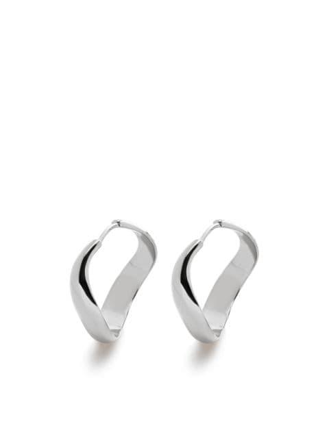 medium Swirl hoop earrings by MONICA VINADER