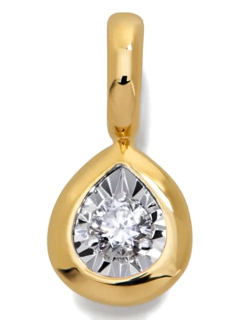 pear-cut diamond pendant by MONICA VINADER