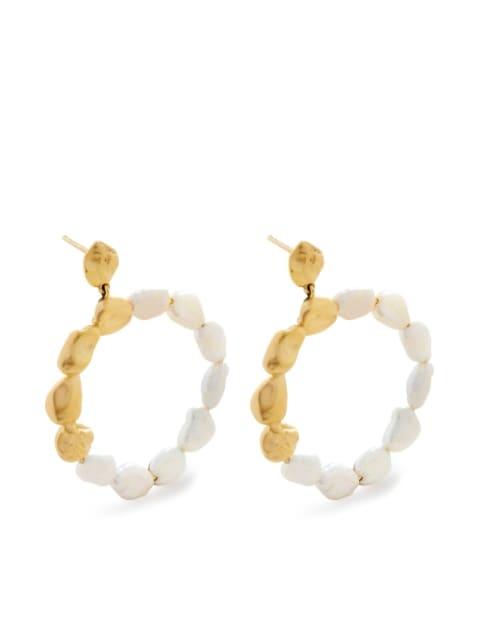 pearl dangle earrings by MONICA VINADER