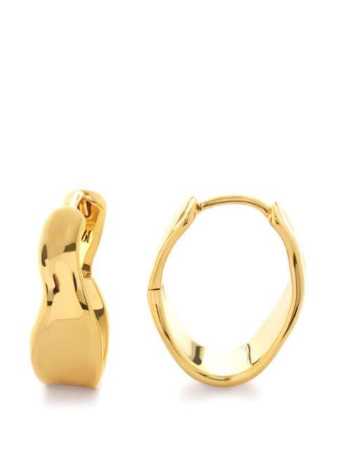 scultped hoop design earrings by MONICA VINADER