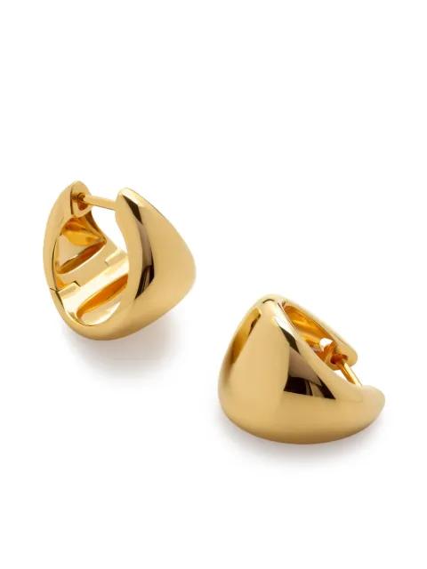 small tapered hoop earrings by MONICA VINADER