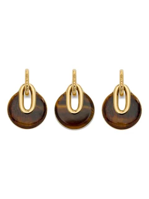 tiger-eye gold-vermeil pendant by MONICA VINADER