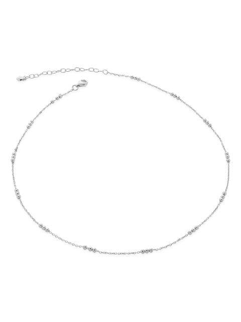 triple-beaded chain necklace by MONICA VINADER