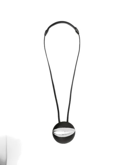 Isola circular-pendant necklace by MONIES