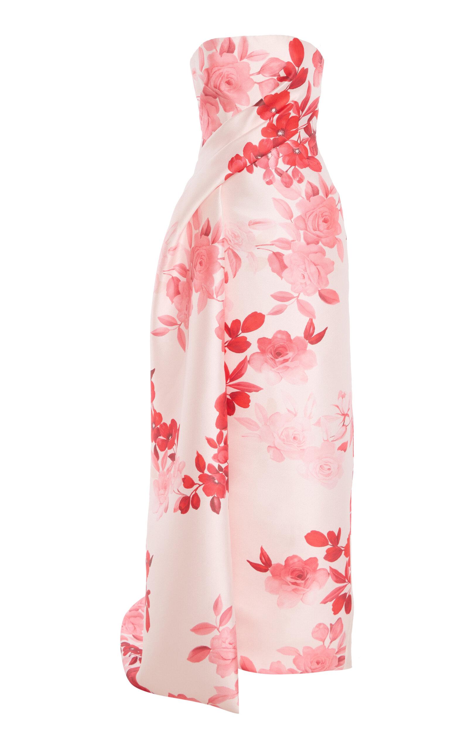 Monique Lhuillier Strapless Draped Column Gown - Moda Operandi by MONIQUE LHUILLIER