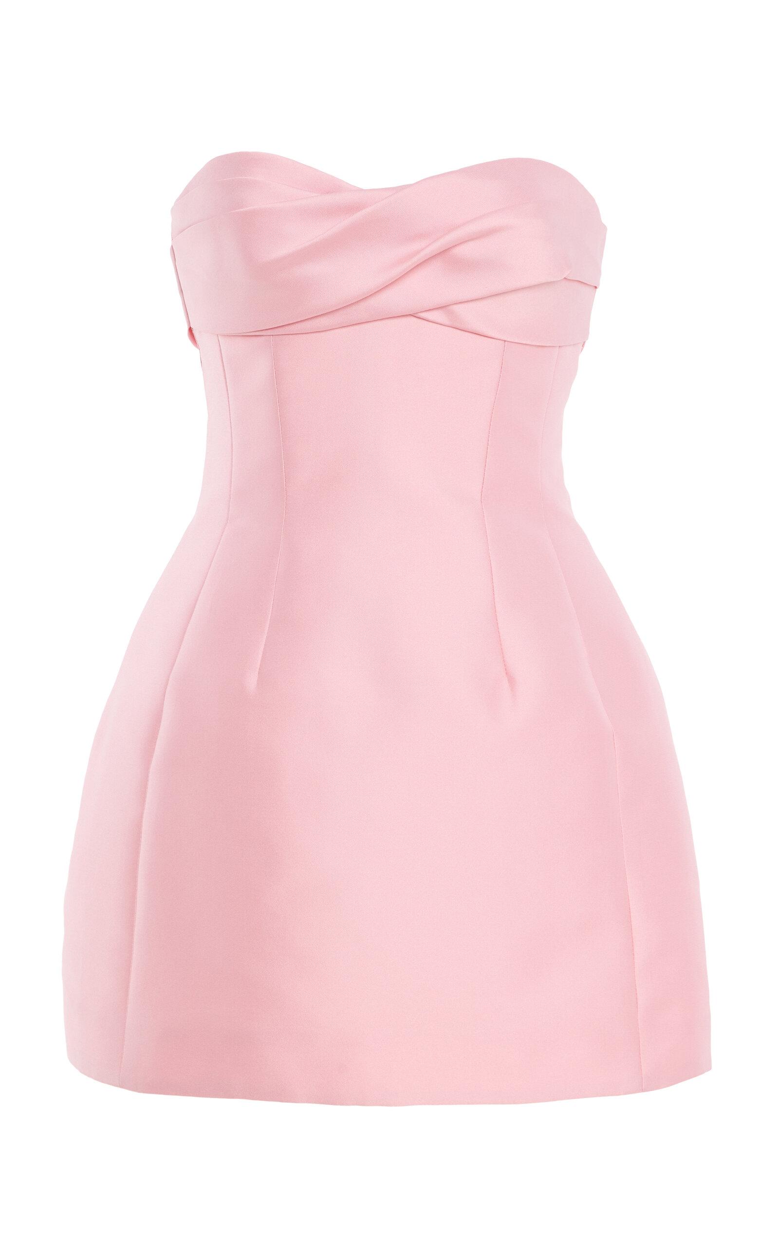 Monique Lhuillier Strapless Draped Neckline Scultped Mini Dress - Moda Operandi by MONIQUE LHUILLIER