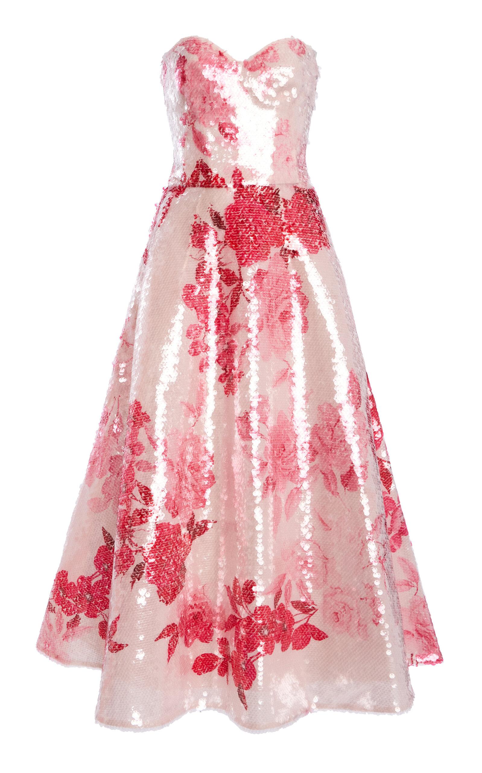 Monique Lhuillier Sweetheart Tea Length Cocktail Dress - Moda Operandi by MONIQUE LHUILLIER