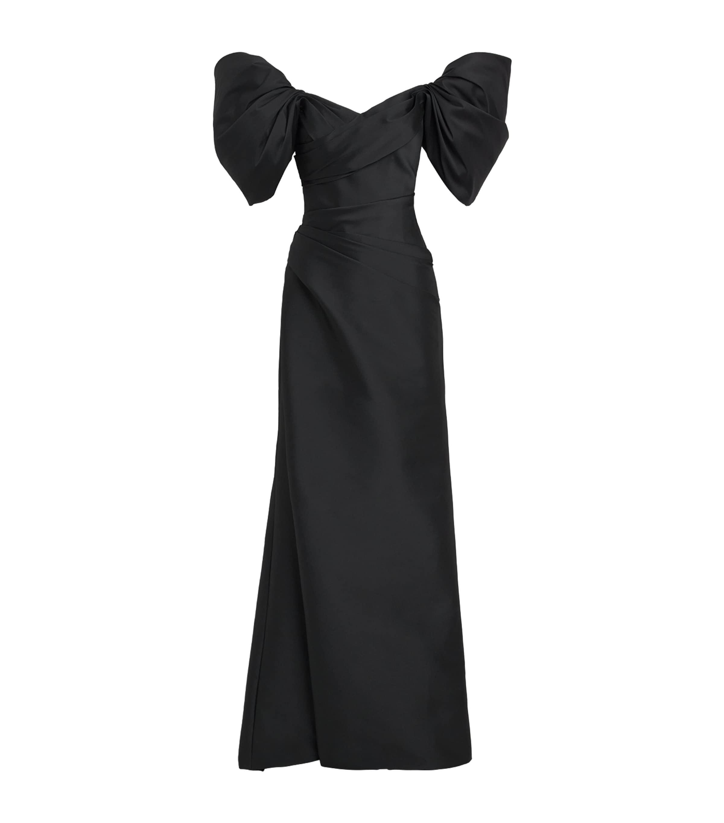 Monique Lhuillier Taffeta Off-The-Shoulder Gown by MONIQUE LHUILLIER