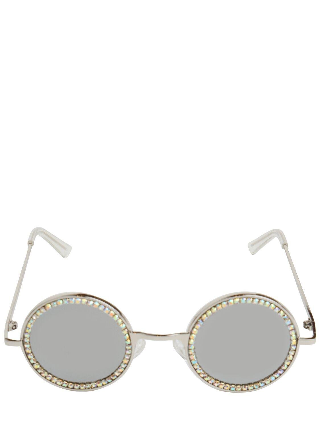 Embellished Round Sunglasses by MONNALISA