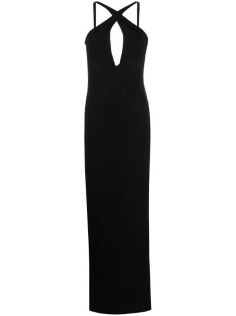cut-out maxi dress by MONOT