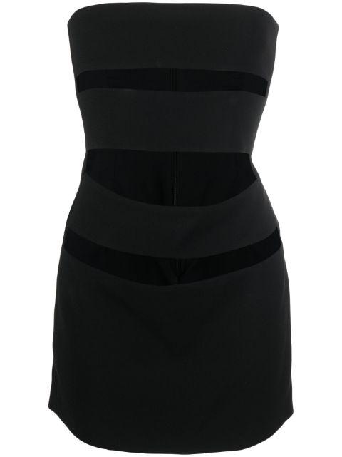 cut-out tube dress by MONOT