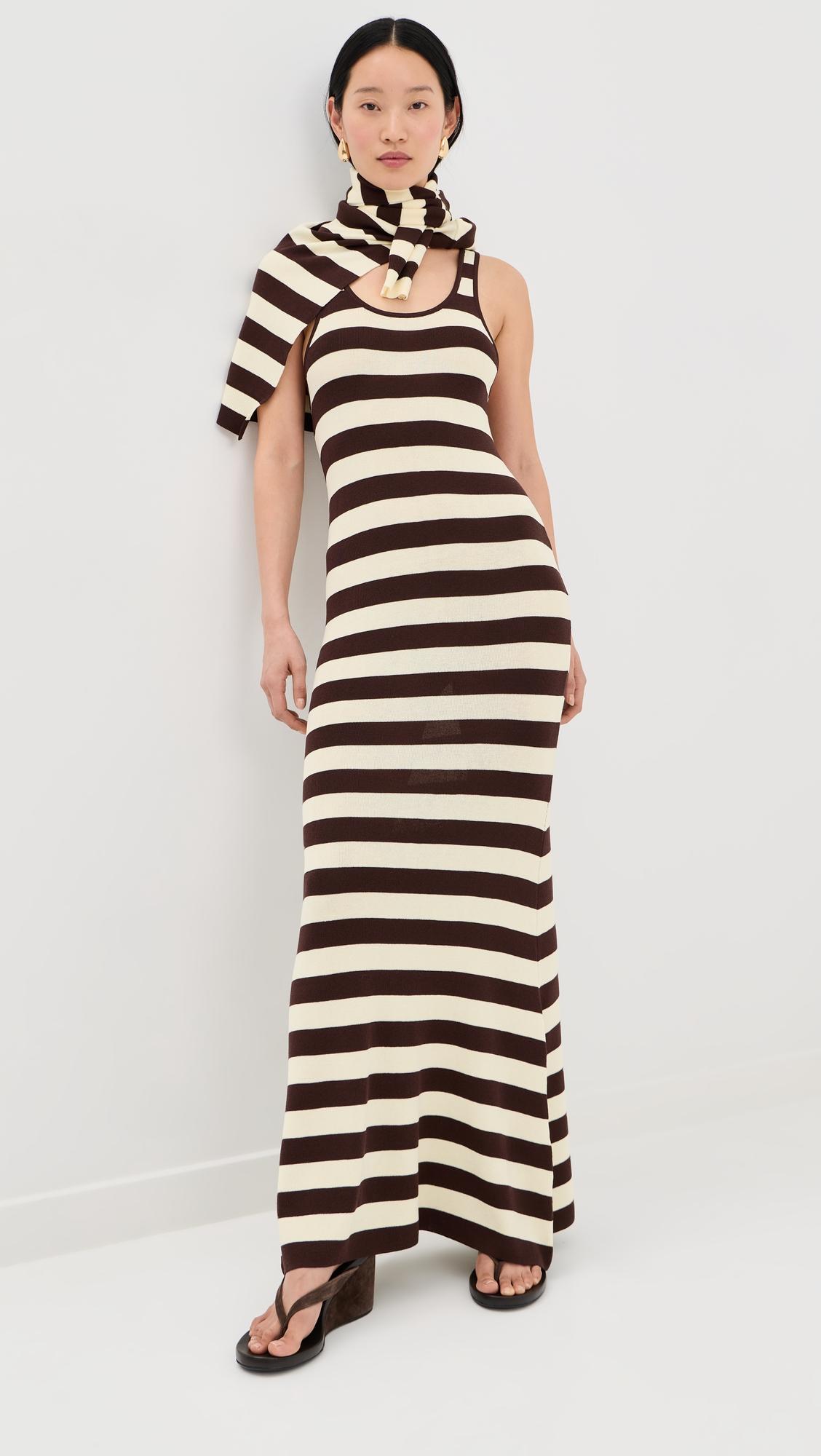 Back Knot Knitted Maxi Dress by MONSE