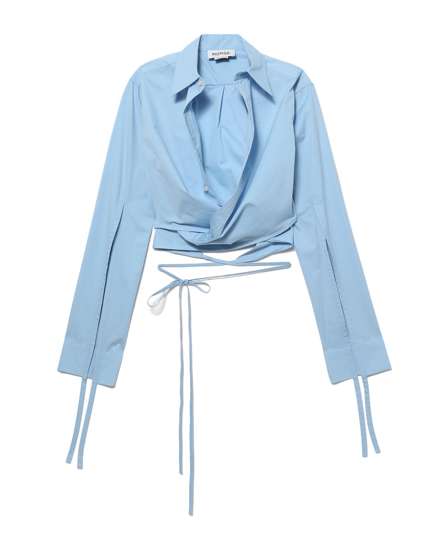 Cropped X long sleeve shirt by MONSE
