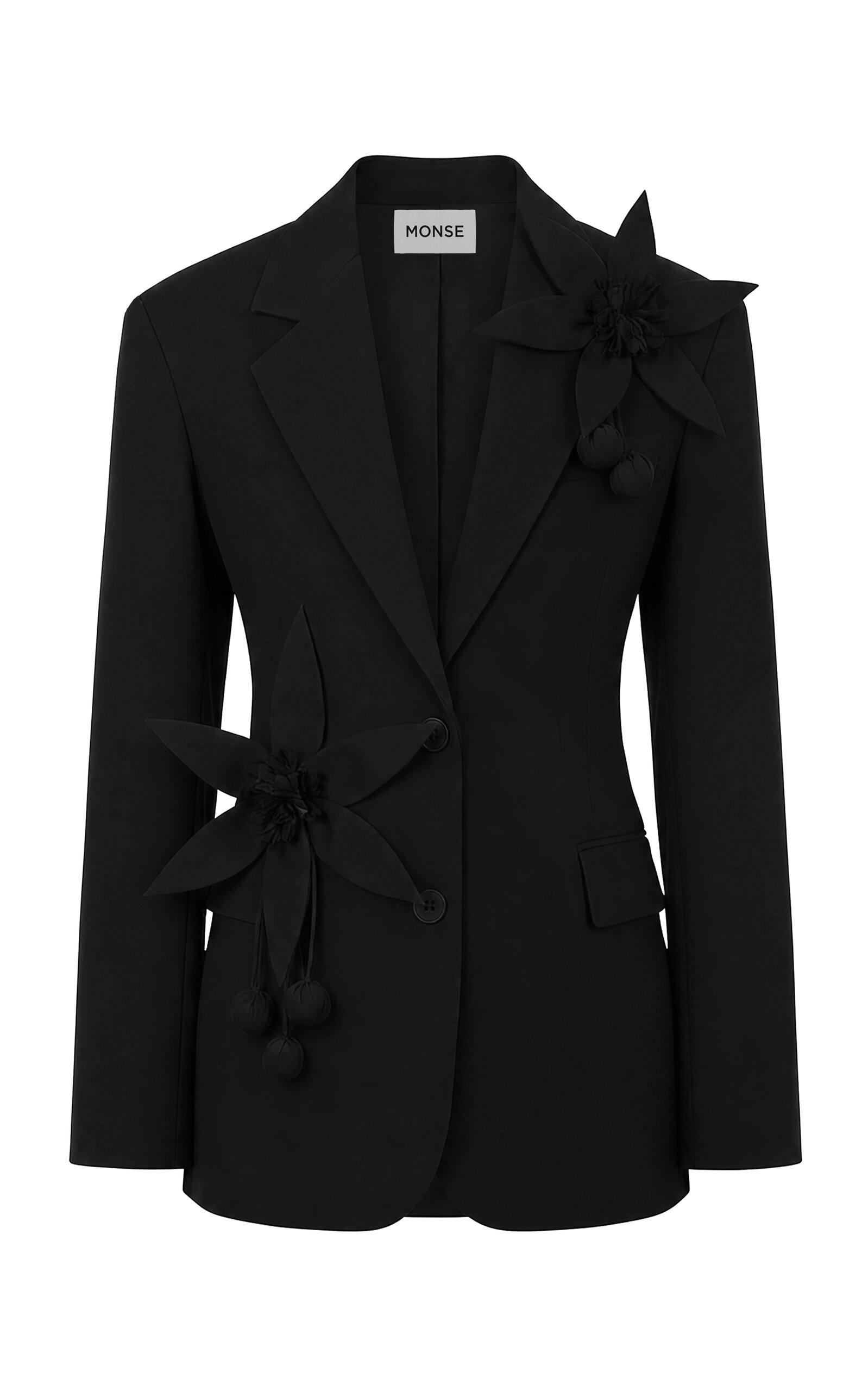MONSE Lemon Flower Stretch-Wool Suit Jacket - Moda Operandi by MONSE