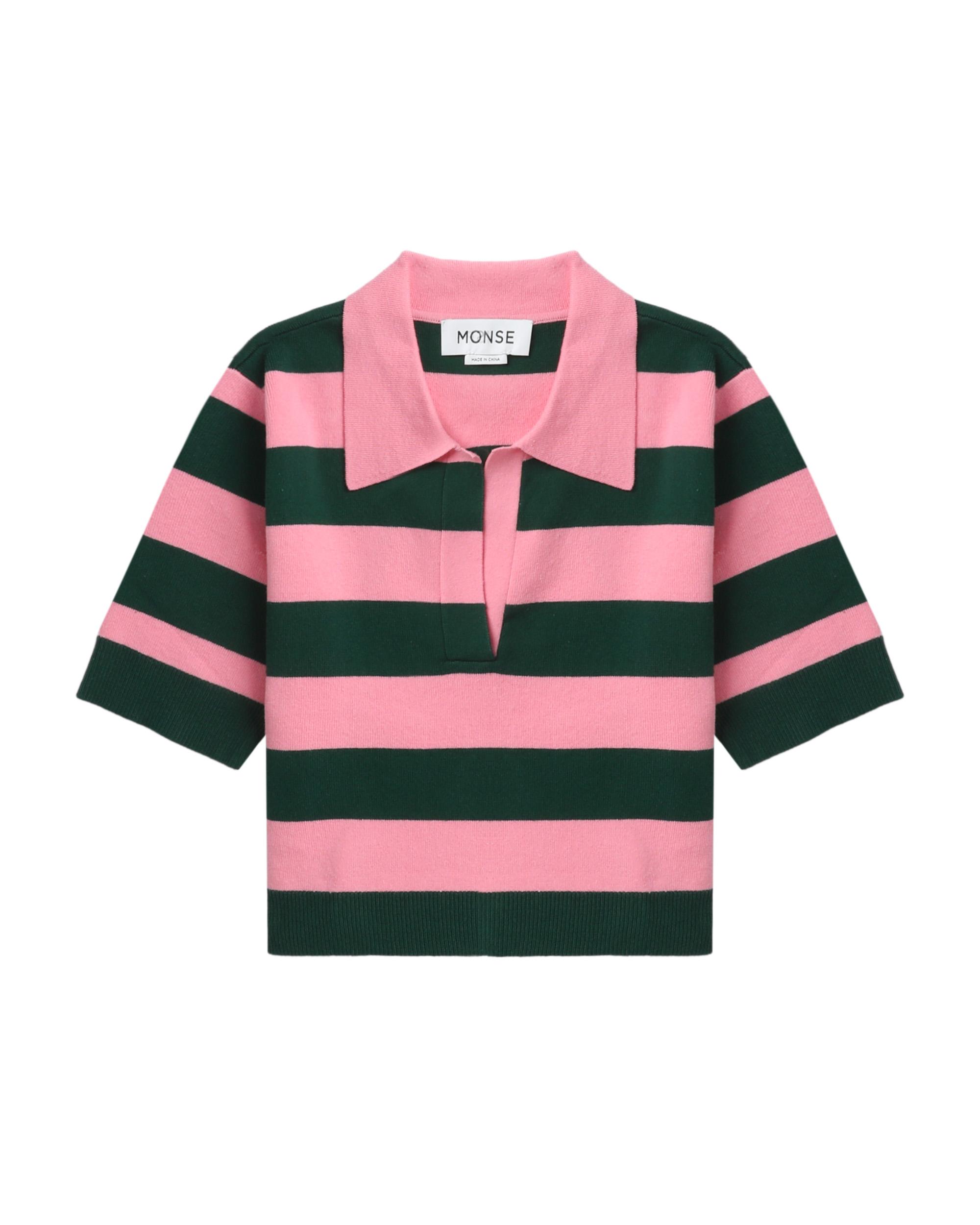 Striped polo tee by MONSE