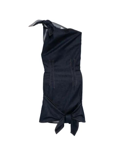 bow-tie sleeveless mini dress by MONSE
