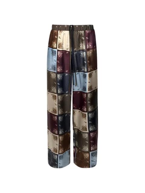 double-waistband silk trousers by MONSE