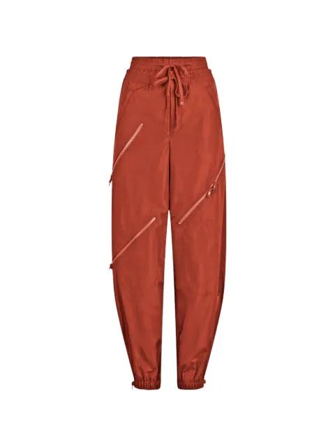 double-waistband zipper trousers by MONSE