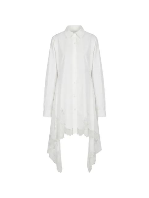 lace-detail cascade shirt dress by MONSE