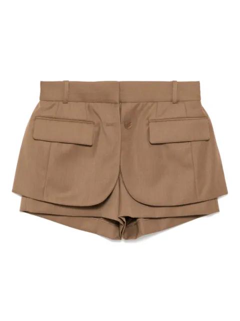 layered shorts by MONSE