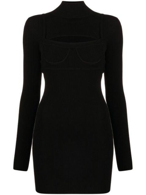 ribbed-knit bodycon mini dress by MONSE