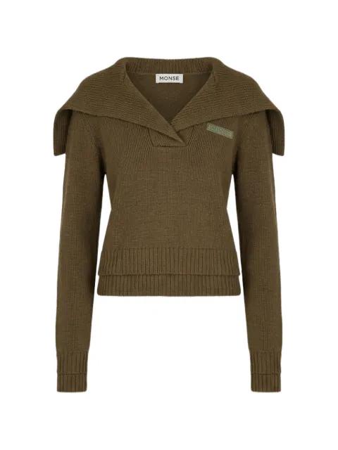 sailor-collar sweater by MONSE