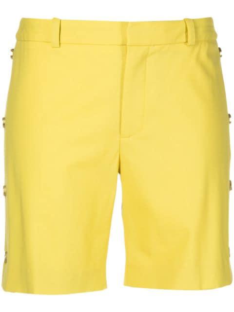 side-button tailored shorts by MONSE