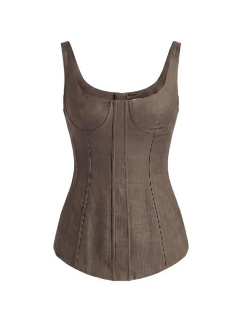 sleeveless corset top by MONSE