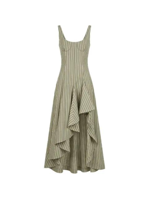 striped corset dress by MONSE