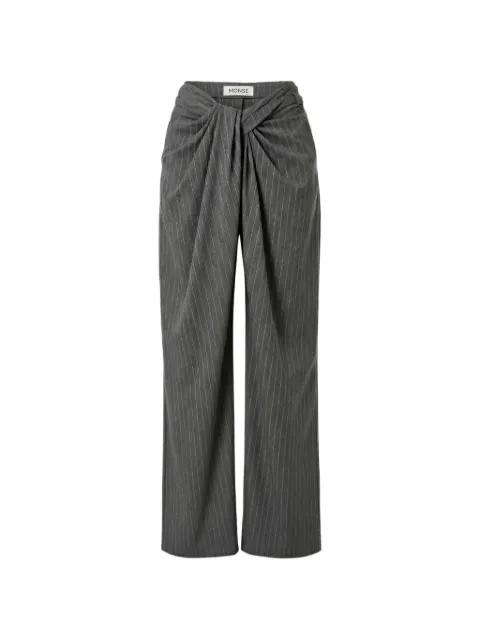 twist-detail trousers by MONSE