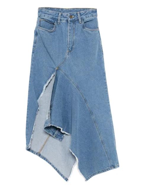 twisted denim skirt by MONSE