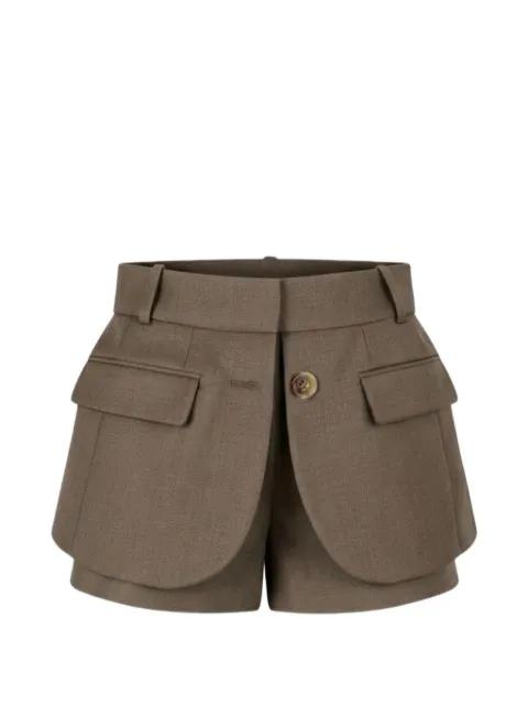 wool shorts by MONSE