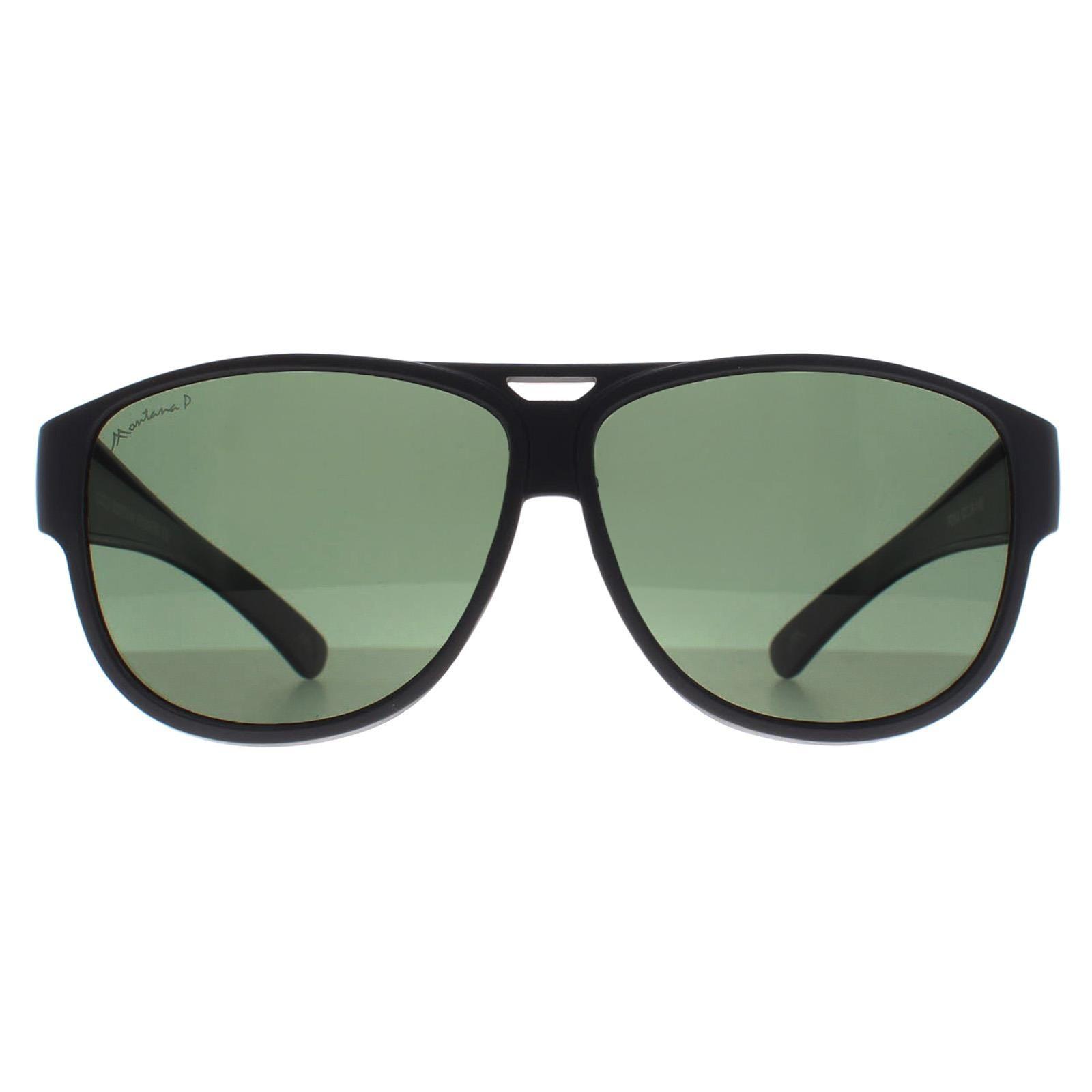 Aviator Matte Grey G15 Polarized FO6 Fit Over Glasses Sunglasses by MONTANA