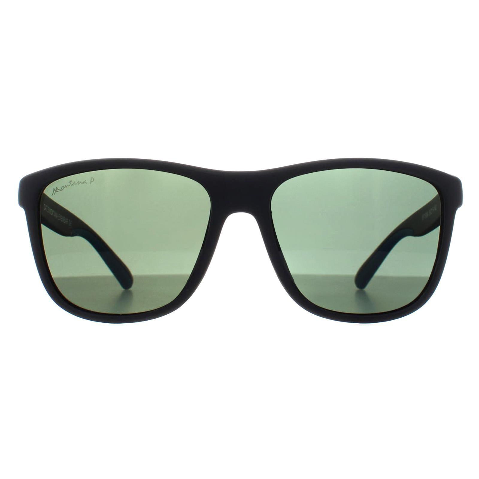 Rectangle Black Blue G15 Polarized MP199 by MONTANA