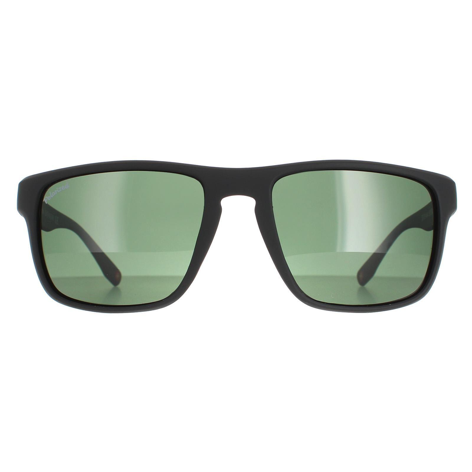 Rectangle Matte Black Green Polarized SP314 by MONTANA