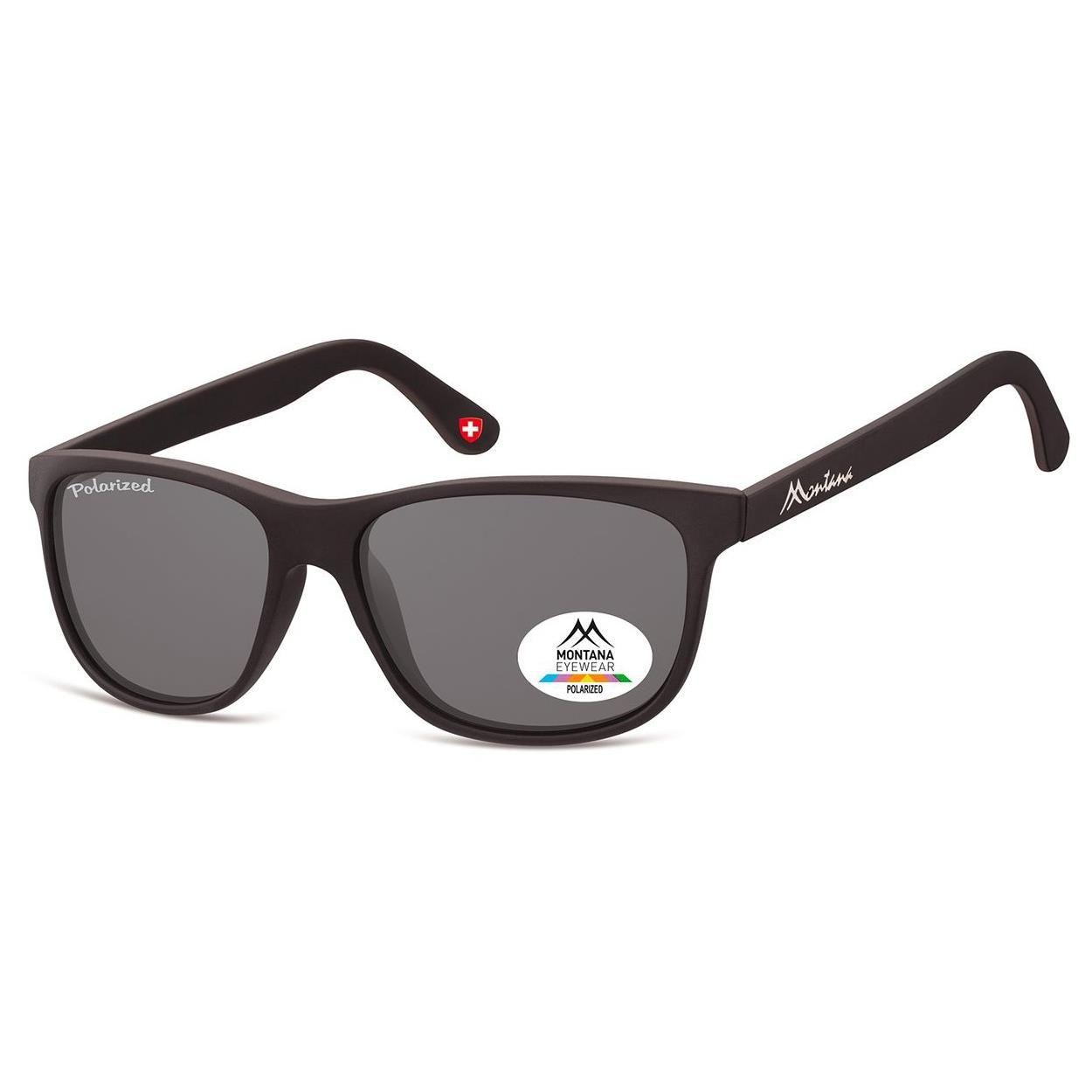 Rectangle Matte Black Grey Polarized MP48 by MONTANA