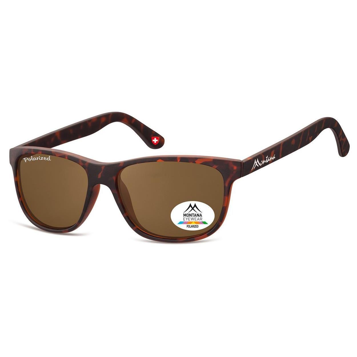 Rectangle Matte Turtle Brown Polarized MP48 by MONTANA