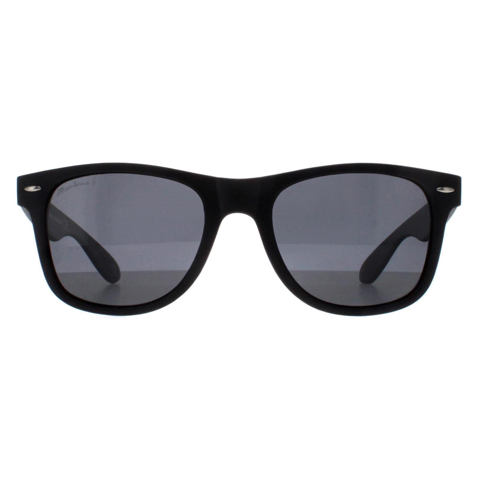 Square Black Smoke Grey Polarized MP1-XL by MONTANA