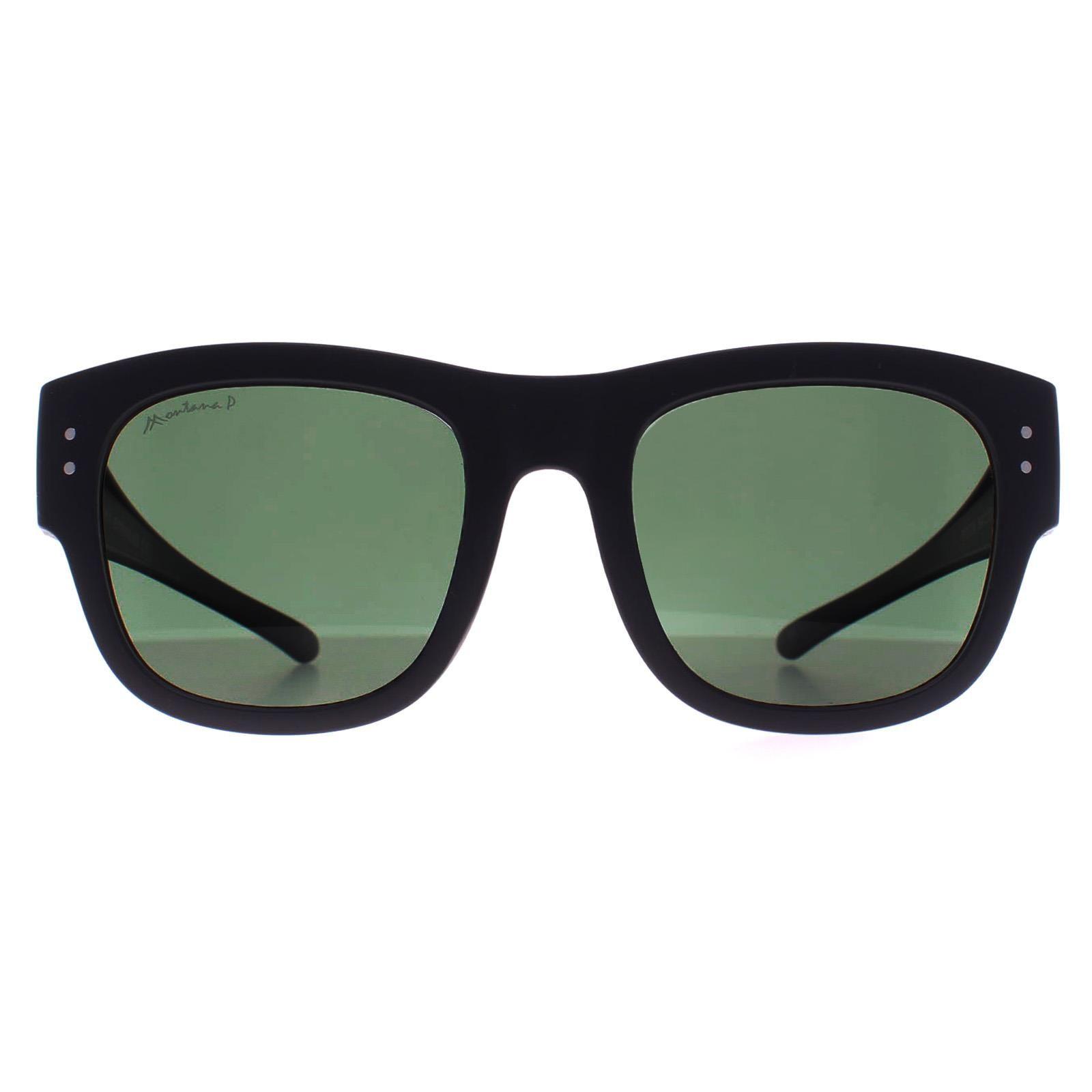 Square Matte Grey G15 Polarized FO7 Fit Over Glasses Sunglasses by MONTANA