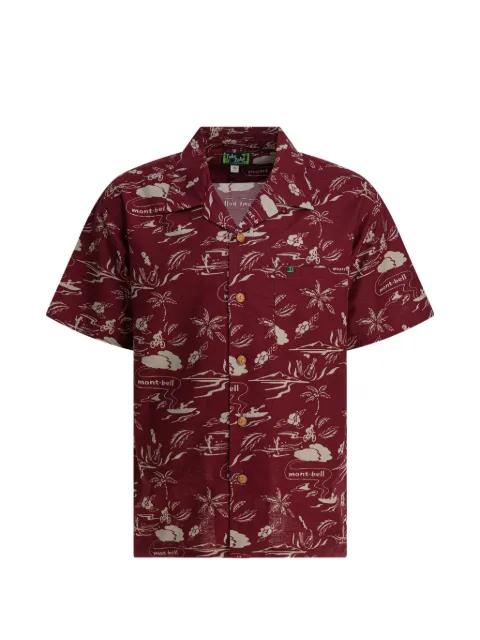 printed short-sleeve shirt by MONTBELL